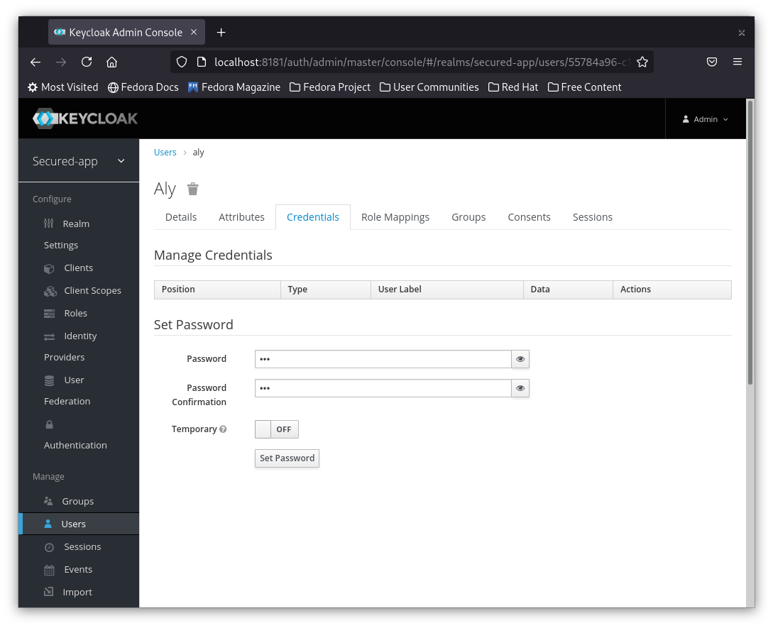 Add Credentials Add Credentials