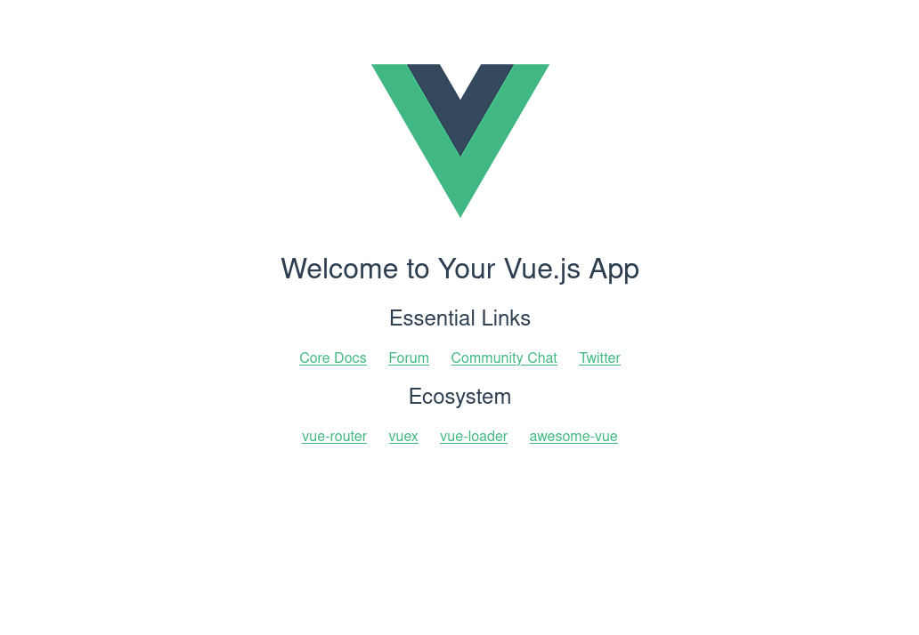 Vue Welcome Page Vue Welcome Page